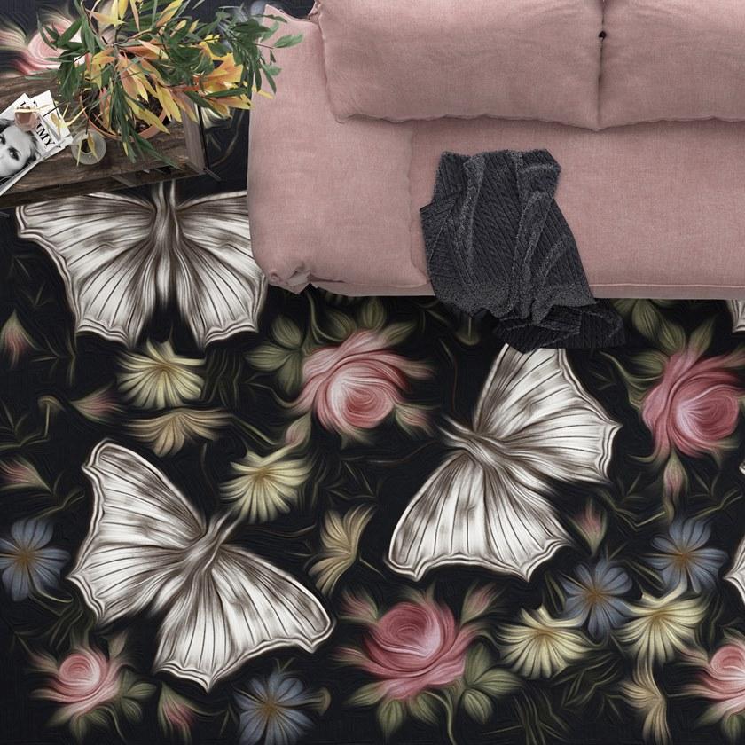 YO2 Прямоугольный коврик из полиамида с рисунком Picnic days sun-id-1369809 - Вид №1