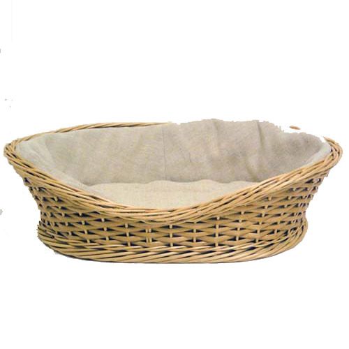 ПР0033788 Лежанка для животных из лозы с тканевым бортом 48х34х13,5см ЭРМИТАЖНЫЕ КОТЫ 