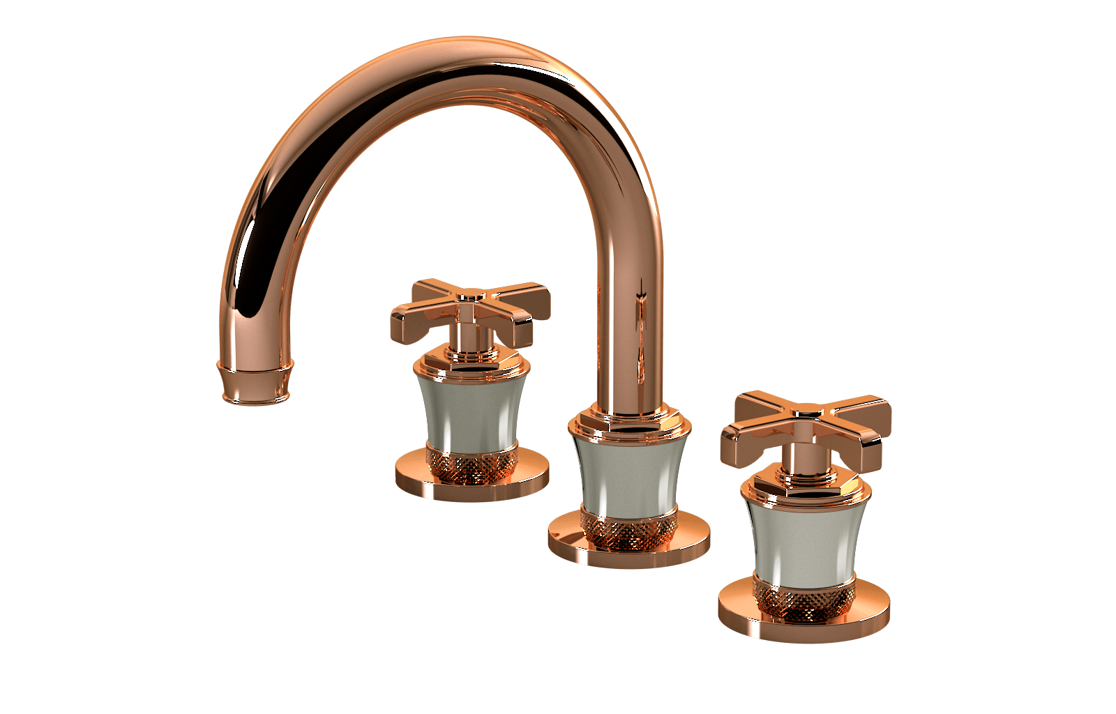 E-11612-R3PC-C20B-RG Смеситель для умывальника на 3 отвертия GRAFF Vignola