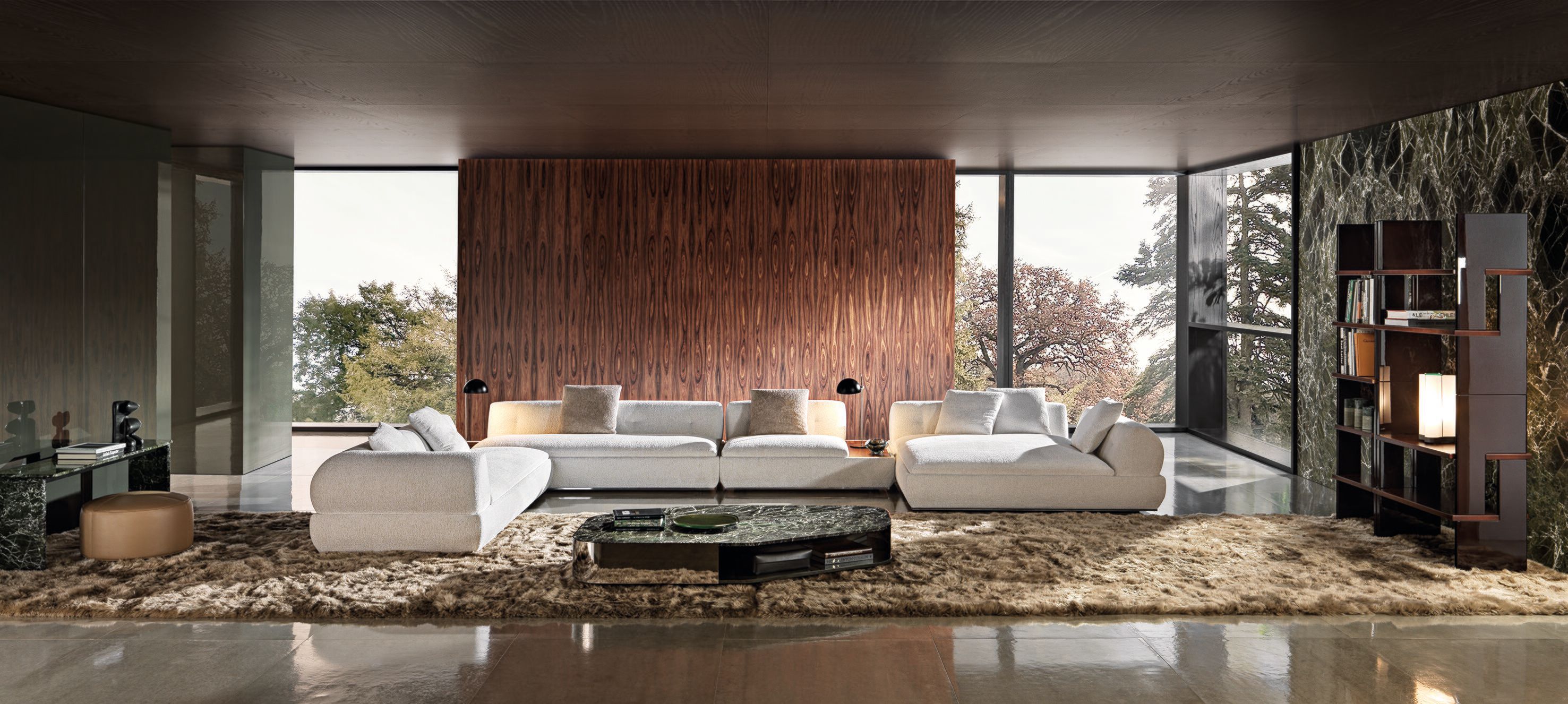Секционный диван из ткани Minotti Supermoon ARCH-00101155 - Вид №18