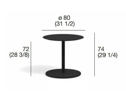 Круглый садовый стол RODA Button ARCH-00153100 - Вид №4
