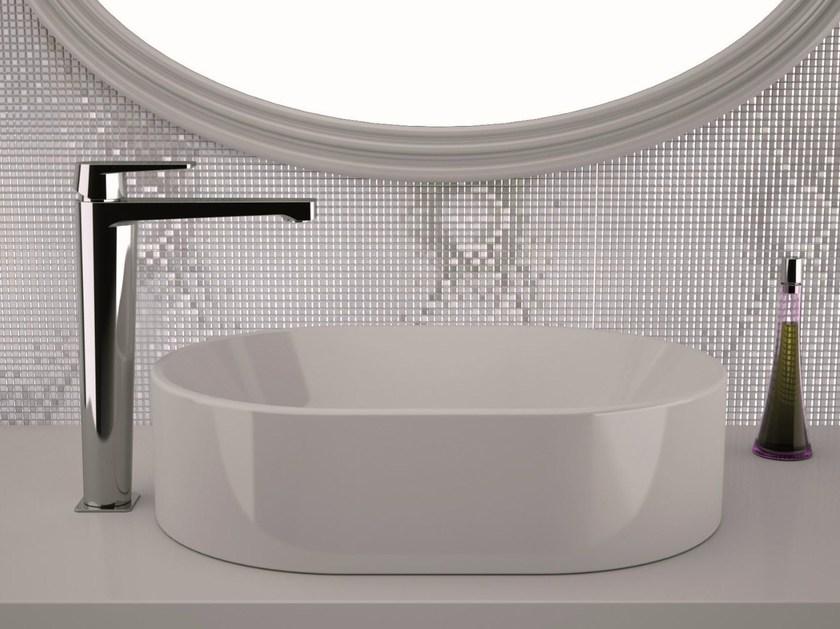 Remer Rubinetterie Смеситель для раковины высокий, однорычажный, с защелкой click-clack Dream D 10 l - Вид №1