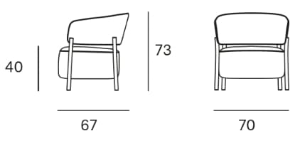 Тканевое кресло Blasco&Vila RC Wood Soft ARCH-00038764 - Вид №8