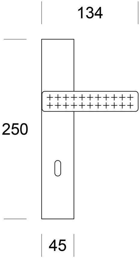Ento Ручка из латуни на розетке Mabelle sq 6180 - Вид №2