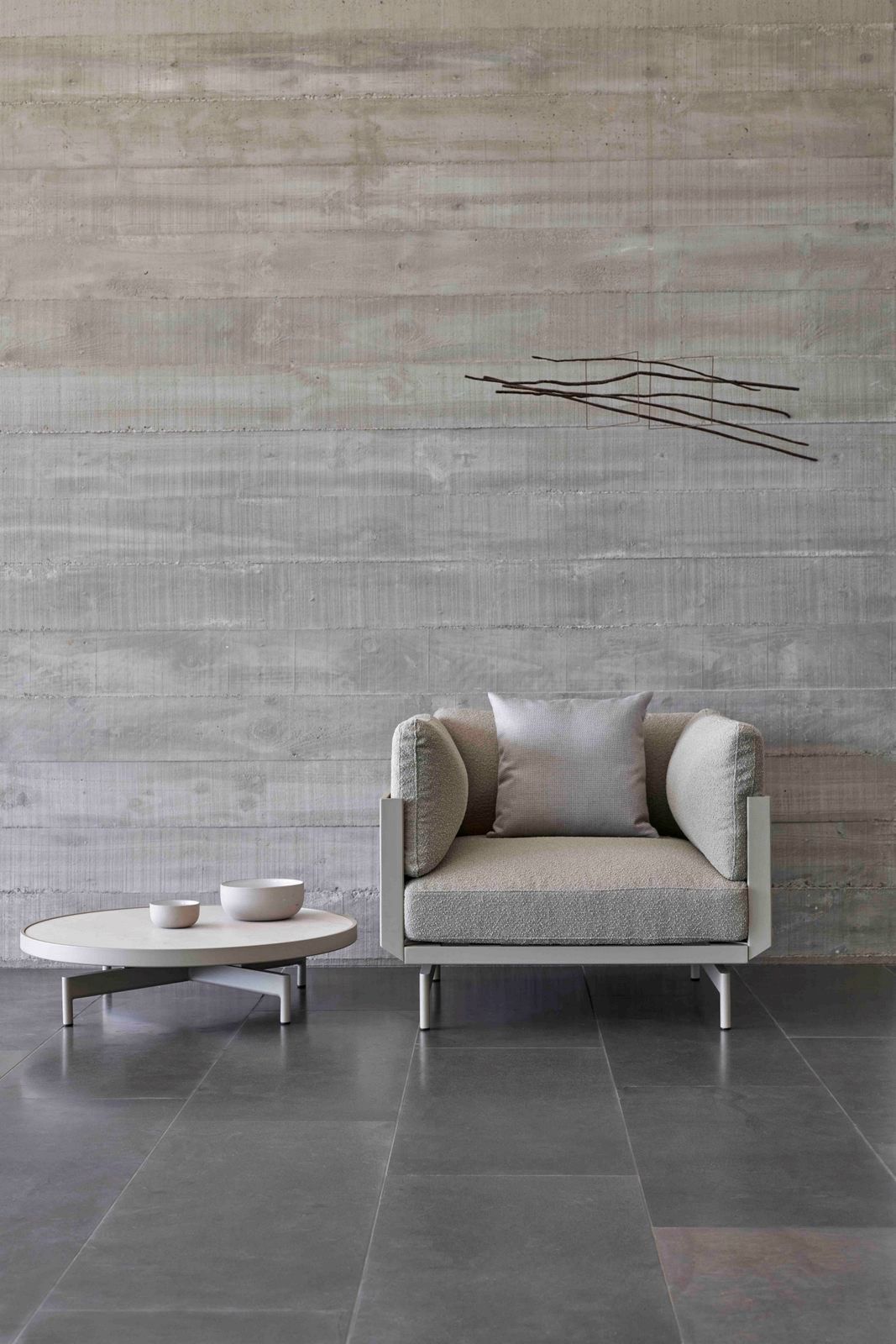 Садовый стул из ткани и алюминия с термокрытием GANDIABLASCO Onde ARCH-00136154 - Вид №35