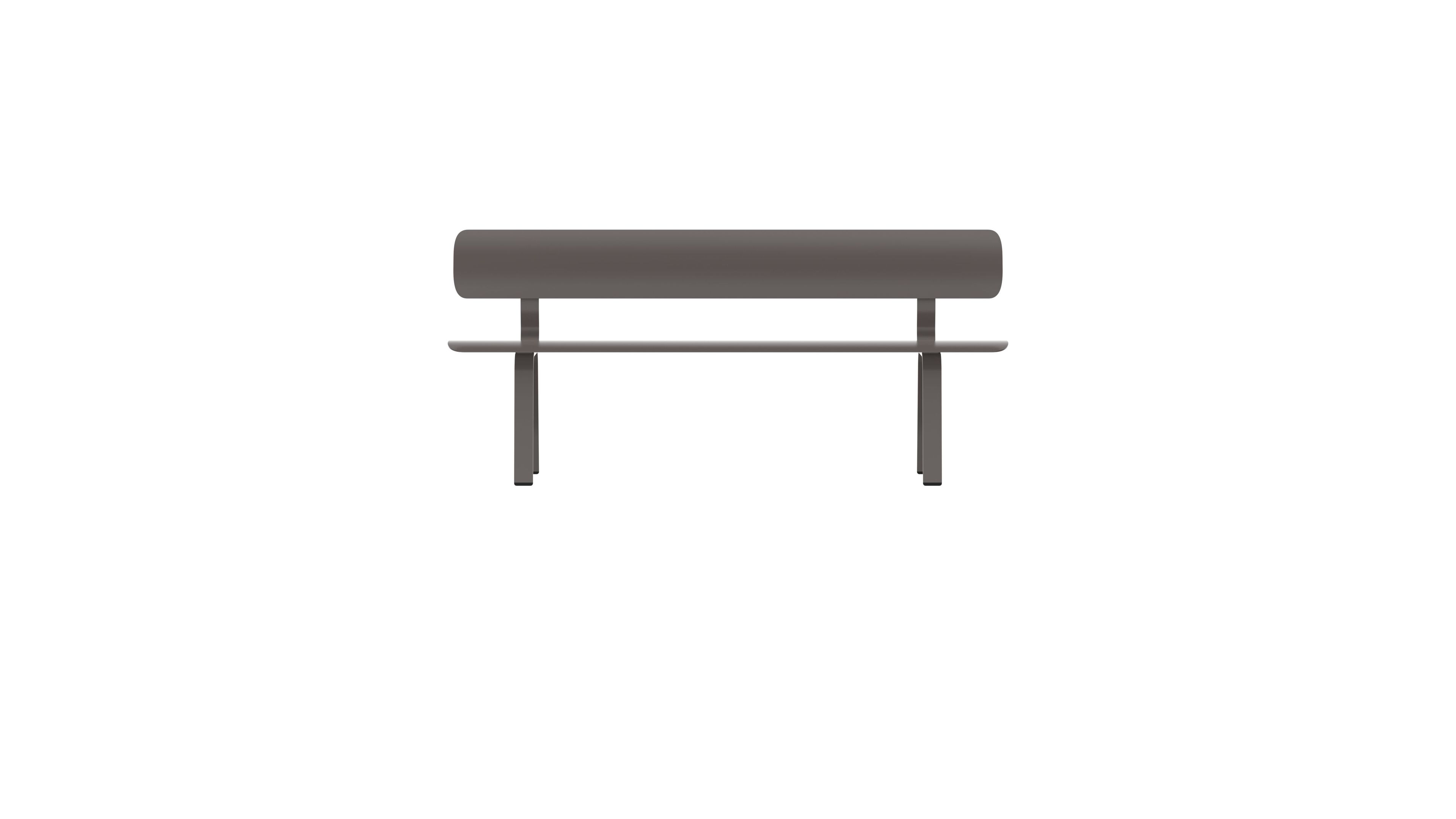 Стальная скамья с порошковым покрытием со спинкой FUNCTIONALS BEN ARCH-00041367 - Вид №81