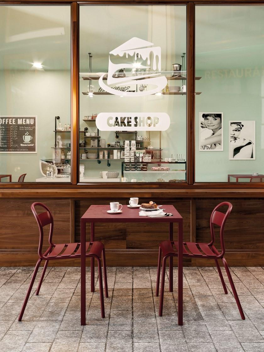 COLOS Штабелируемый квадратный стол из стали с порошковым покрытием Qu sun-id-1411119 - Вид №3