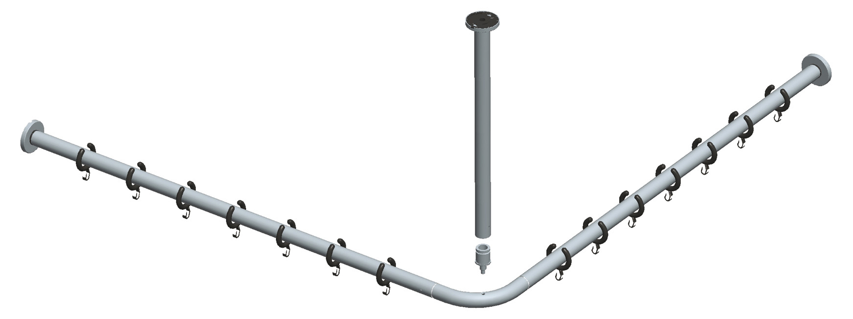 14937010900 Набор штанг для душевых занавесок KEUCO Plan