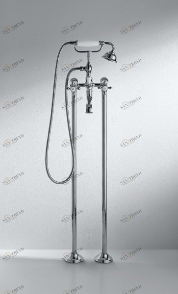 Отдельностоящий смеситель Zollern Cross Handle F651199CP bravat 