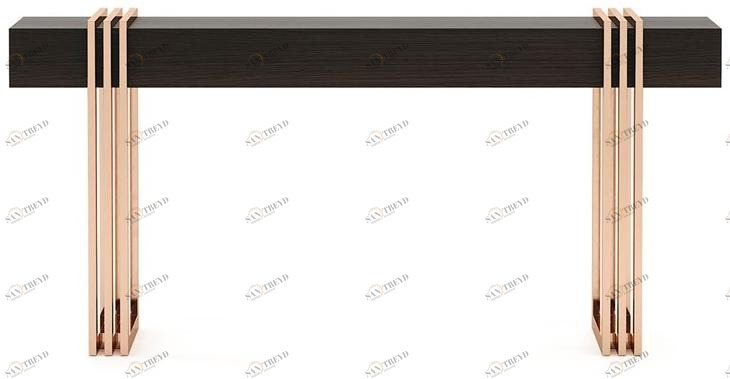 Laskasas Прямоугольная деревянная консоль с ящиками sun-id-1508332