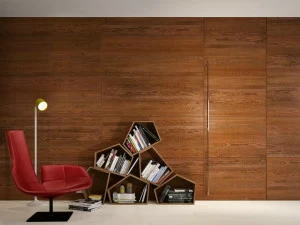 GAROFOLI Распашная дверь из дуба заподлицо со стеной