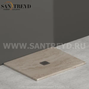 DT100TR Душевой поддон 100x80 керамический Globo