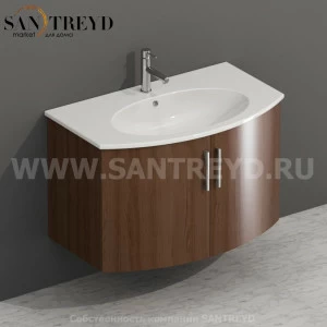 MDMA80Y6169 Тумба с двумя створками 78 см коричневая Globo 4ALL Италия