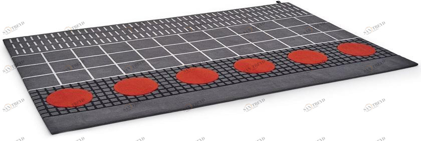 Sancal Прямоугольный шерстяной коврик sun-id-1379189