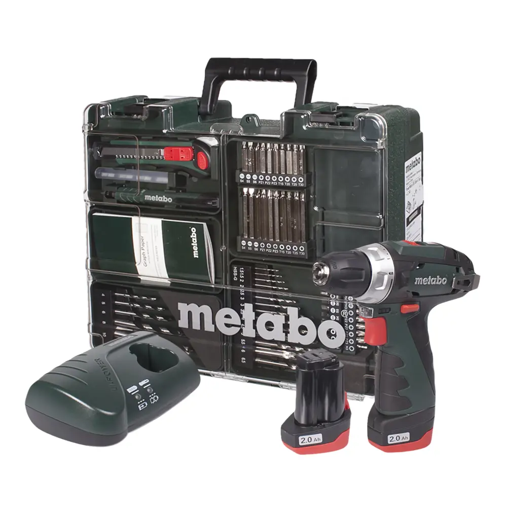Шуруповерт Metabo PowerMaxx BS Basic Set, Li-ion 10,8 В, 2 Ач 18118955 STLM-2139899  - Вид №3