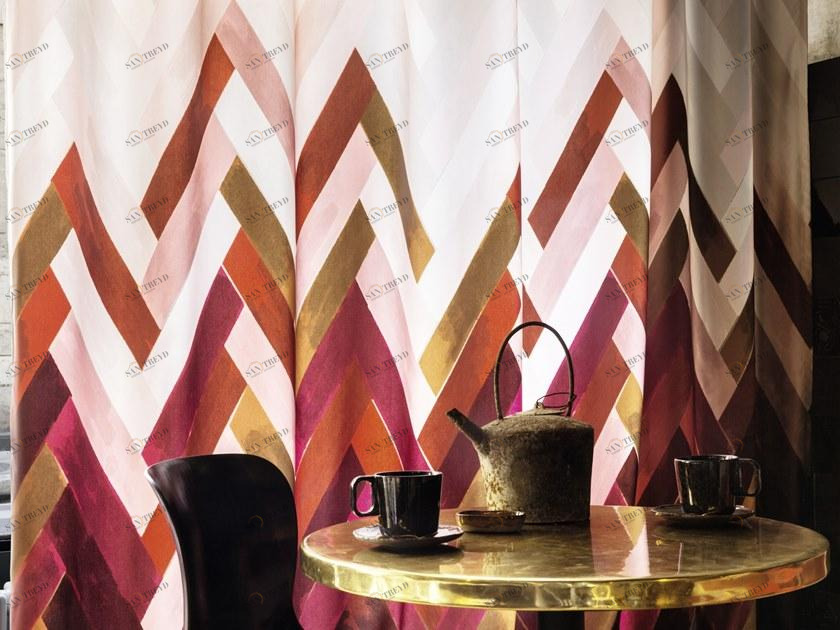 Élitis Моющаяся ткань Trevira® CS с графическими мотивами для штор sun-id-1438405