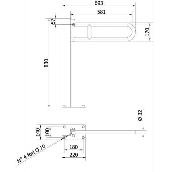 Откидная опорная планка на колонне Thermomat Soft ARCH-00092459 - Вид №2
