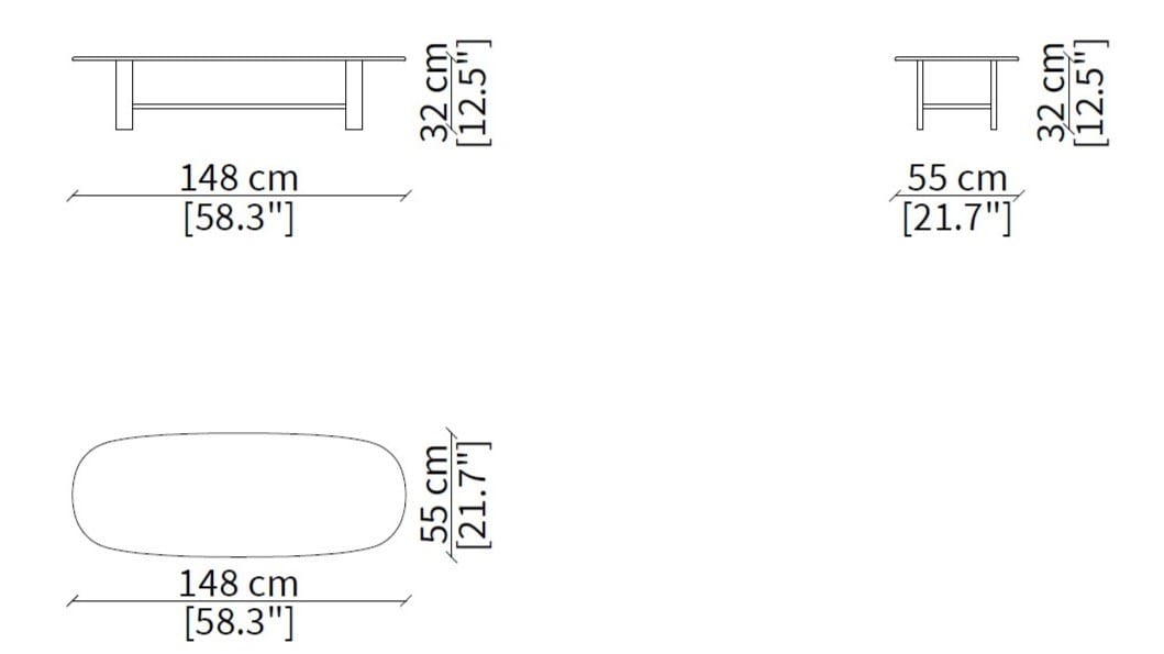 Высокий круглый журнальный столик из ясеня Frigerio Mocki ARCH-00125258 - Вид №10