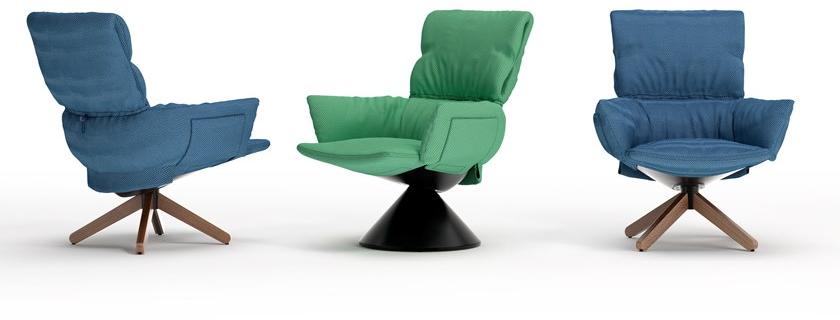Cappellini Кресло со съемным чехлом на деревянной основе Lud’o lounge sun-id-1487184 - Вид №4