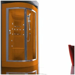 Душевая кабина Gruppo treesse Acquazzurra 100 STB-B7517D-O белая с баней и гидромассажем угловая правая