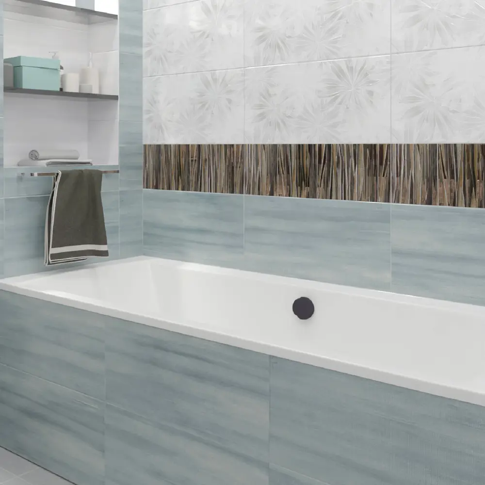 Нефрит-Керамика Довиль: бирюзовая керамическая плитка 30×60 см для интерьера 89232617 STLM-0944641