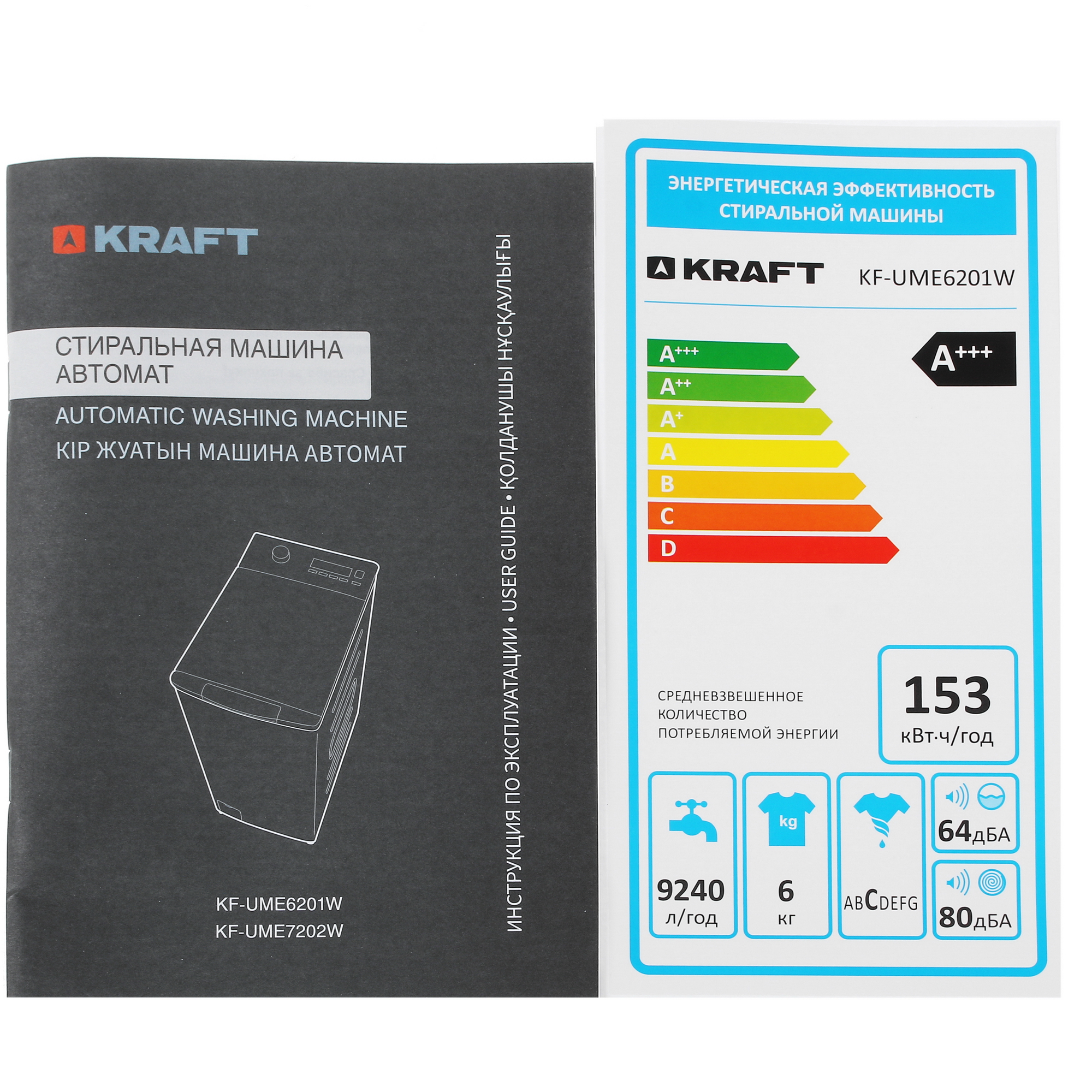 9905430 Стиральная машина KRAFT KF-UME6201W белый STDN-0021834 - Вид №11
