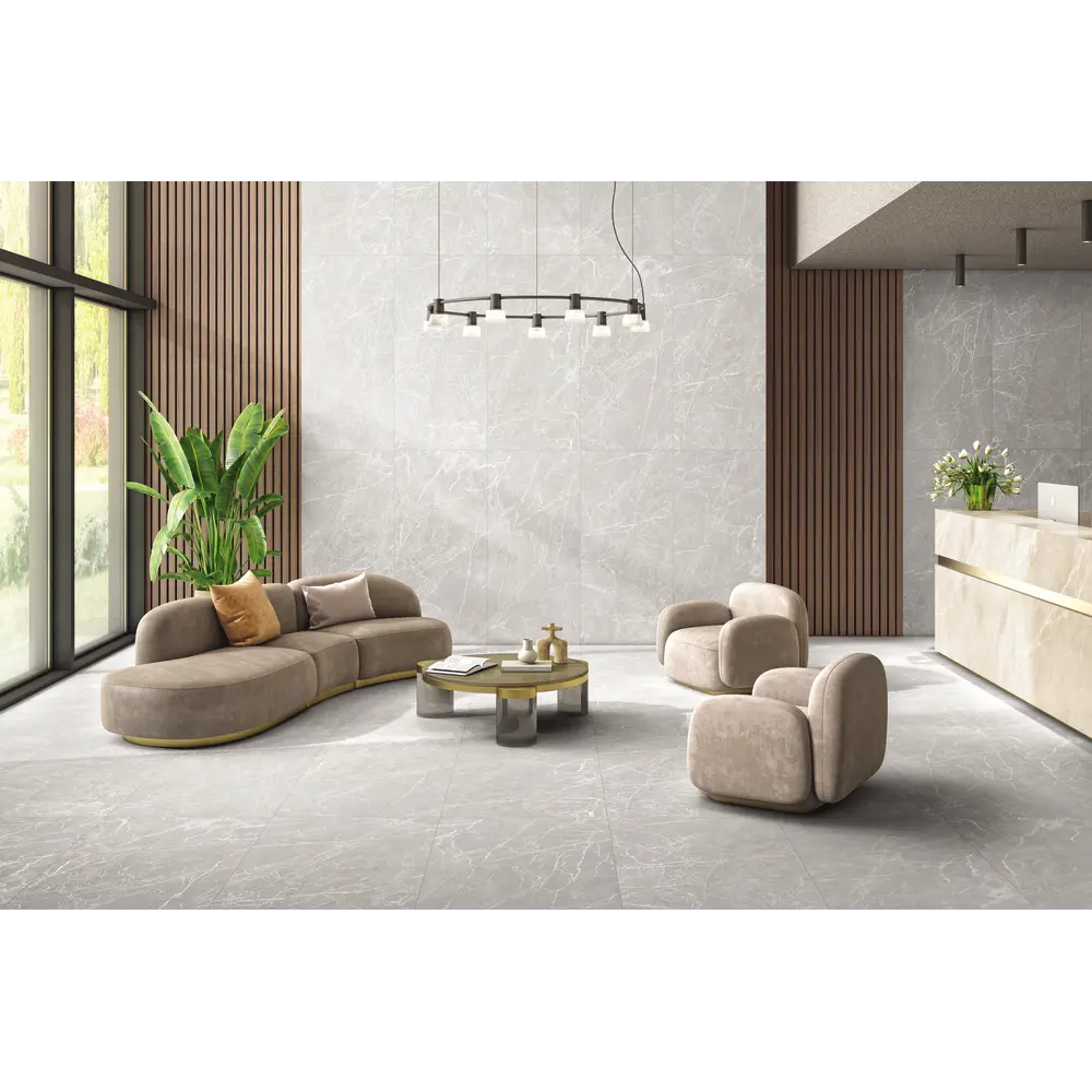 Глазурованный керамогранит Duna Eternal Blanco Carving 60x120 см 1.44 м² матовый цвет белый STLM-2169290 - Вид №2