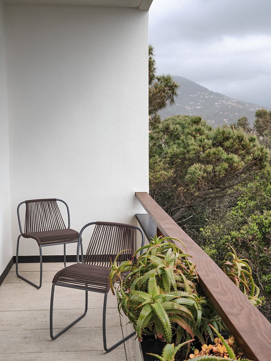 Штабелируемый садовый стул из морской веревки Potocco Tibes ARCH-00151316 - Вид №1