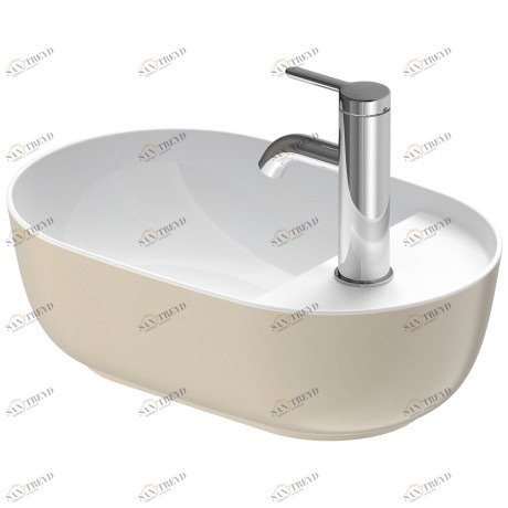 0381422600 Подвесная раковина настенная овальная Duravit Luv