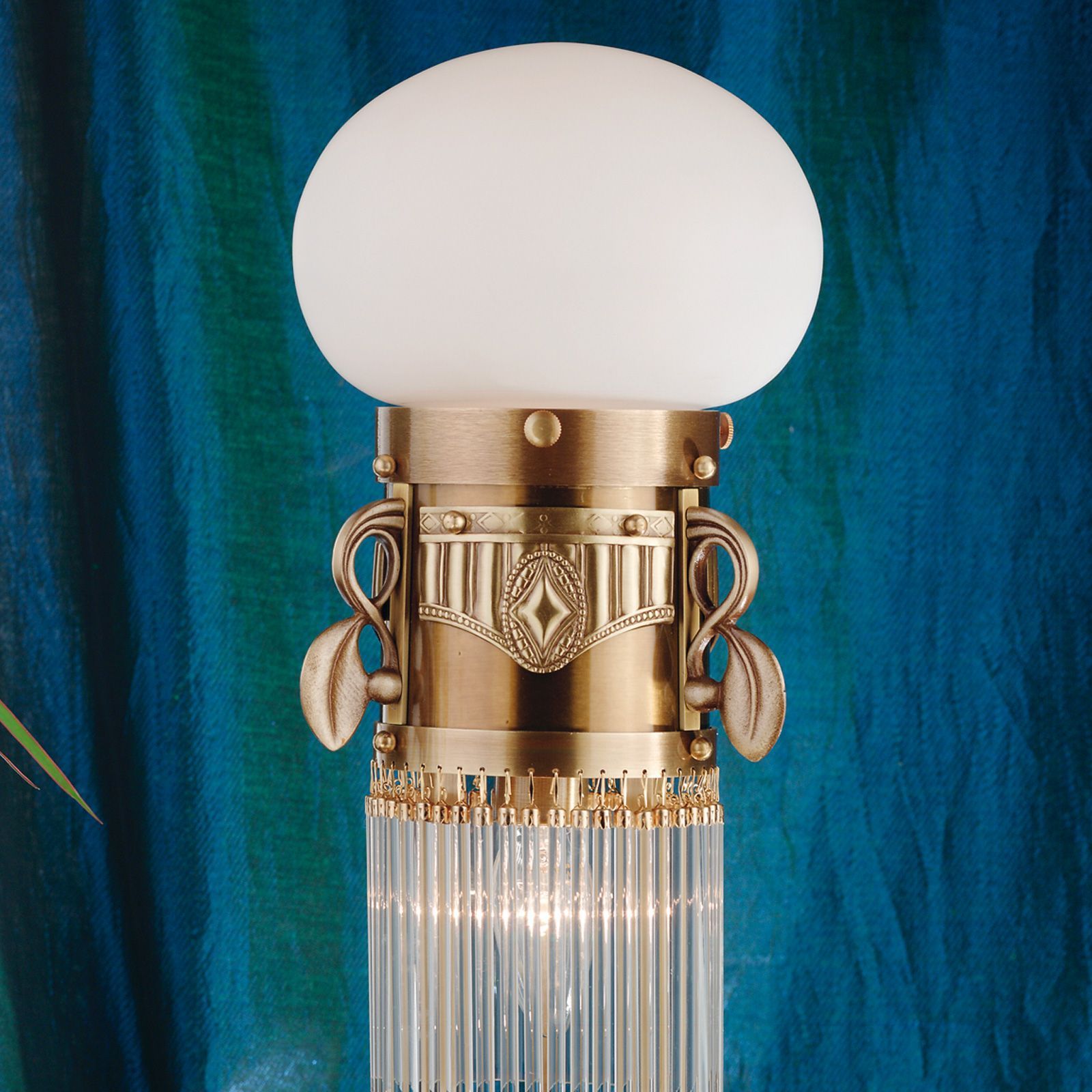 Латунная и стеклянная настольная лампа Orion ARCH-00047562 - Вид №2