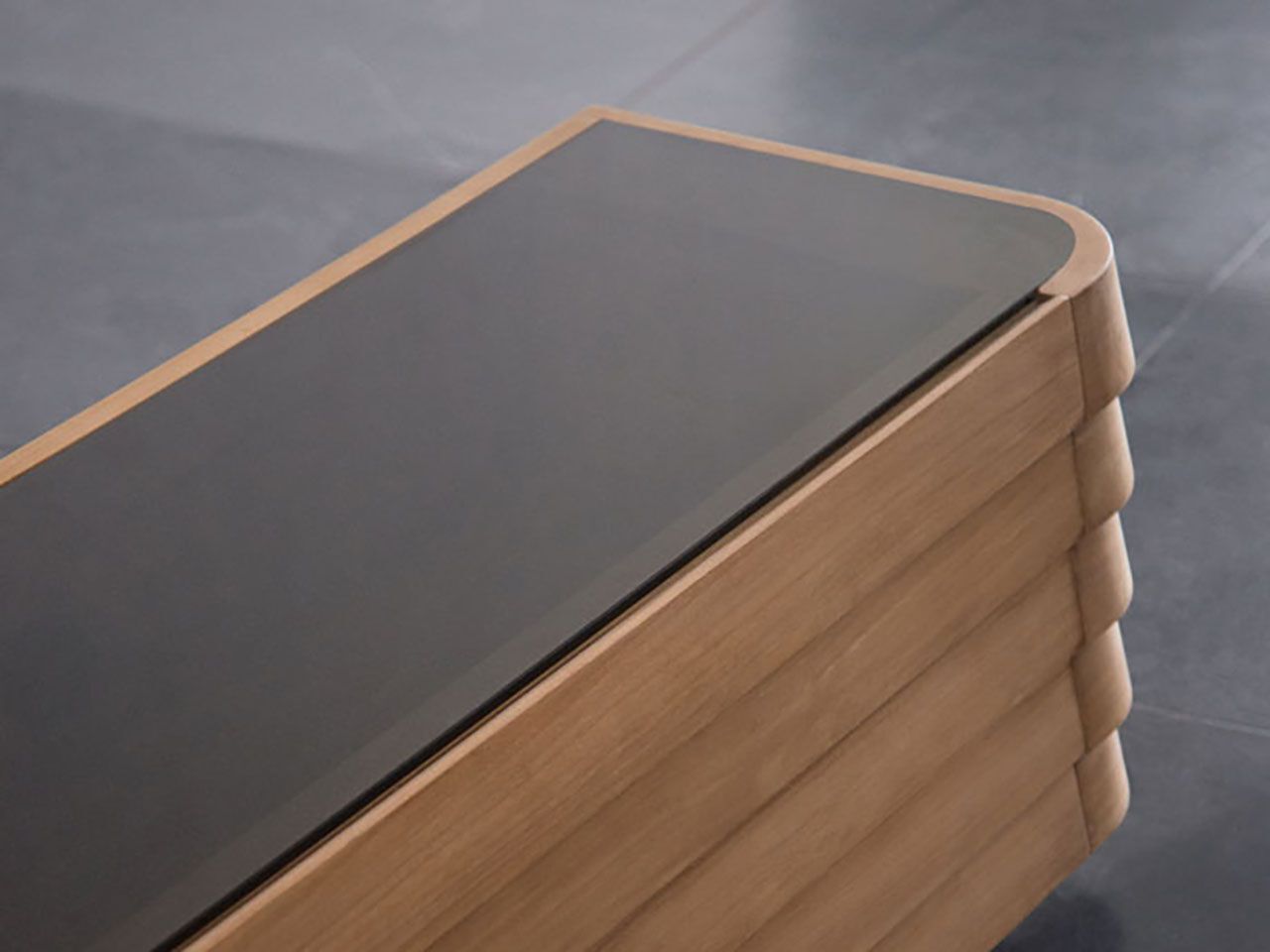 Шкаф для телевизора из массива дерева и стекла Air Division ARCH-00091678 - Вид №9