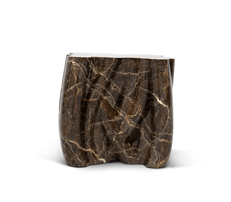 0-038 Монохромный коричневый столик из искусственного мрамора Boca Do Lobo  - Вид №9