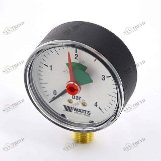 Манометр радиальный F+R201 63 мм 1/4" 4 бар WATTS 10007722