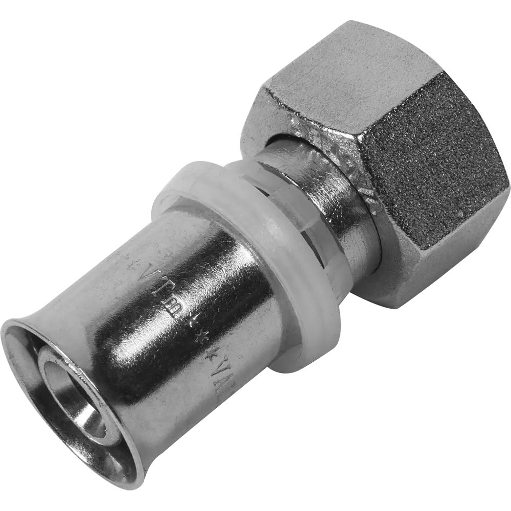 Муфта комбинированная Valtec 1/2"x16 мм ВР никелированная латунь VTM.222.N.001604 15474444 STLM-2131138 