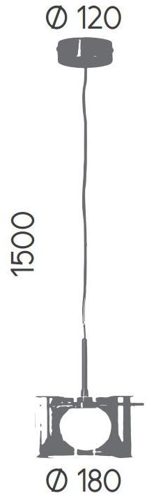 Aromas del Campo Подвесной светильник из стекла Moon C1064/1 - Вид №2