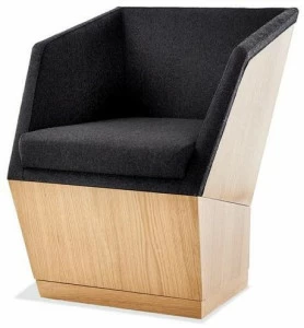 Sedex Кресло с подлокотниками из ткани и дерева Paloma 8030