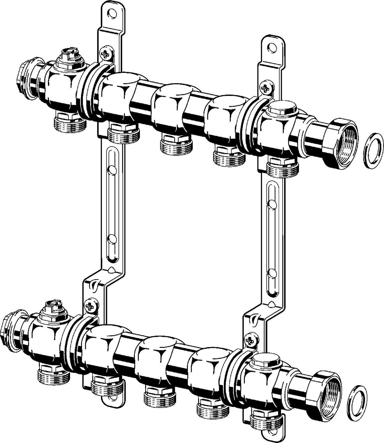Viega Коллектор 1078 (587628) 587 628 - Вид №1
