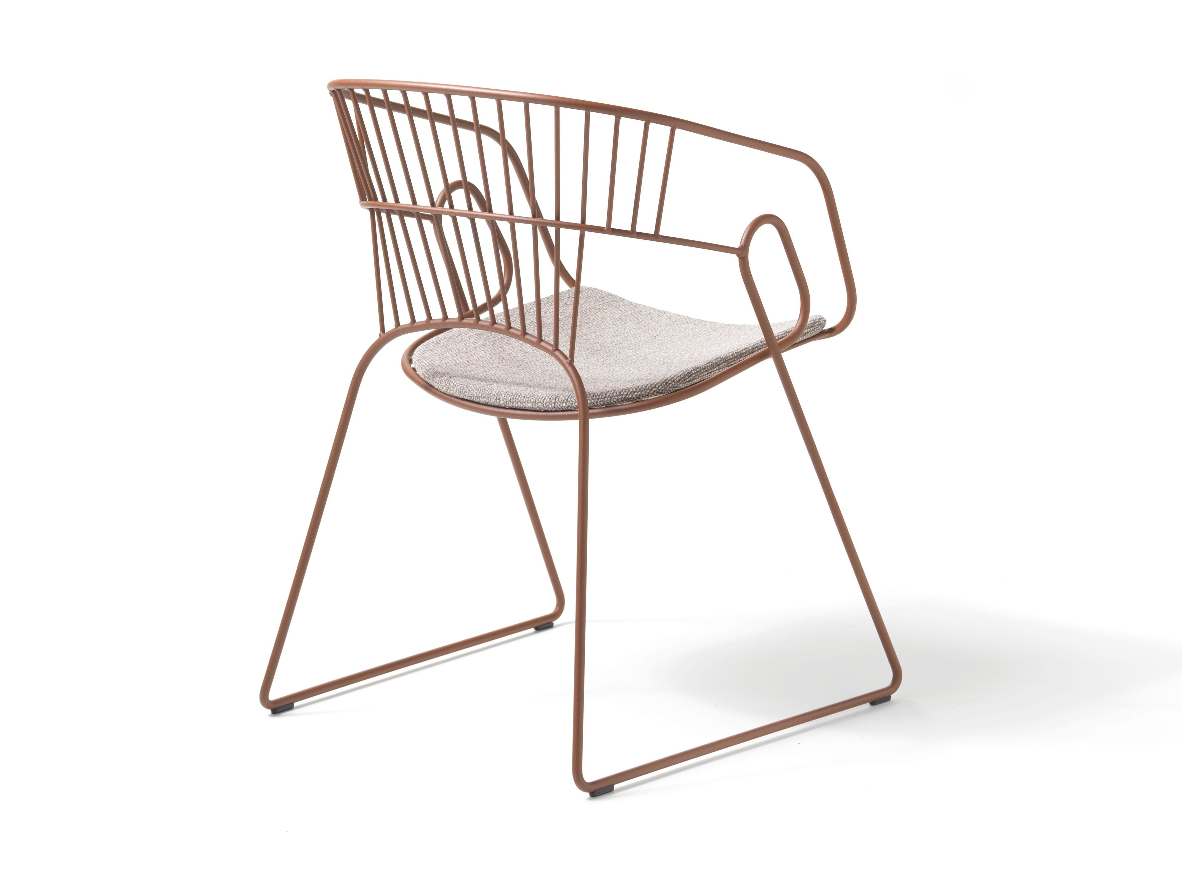 Стальной стул с подушкой сиденья SITIA JAPAN ARCH-00051016 - Вид №1