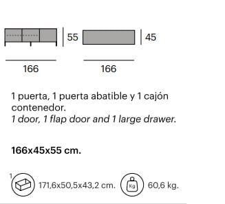 Окрашенный металлический шкаф для телевизора Pilma Fusion ARCH-00150327 - Вид №4