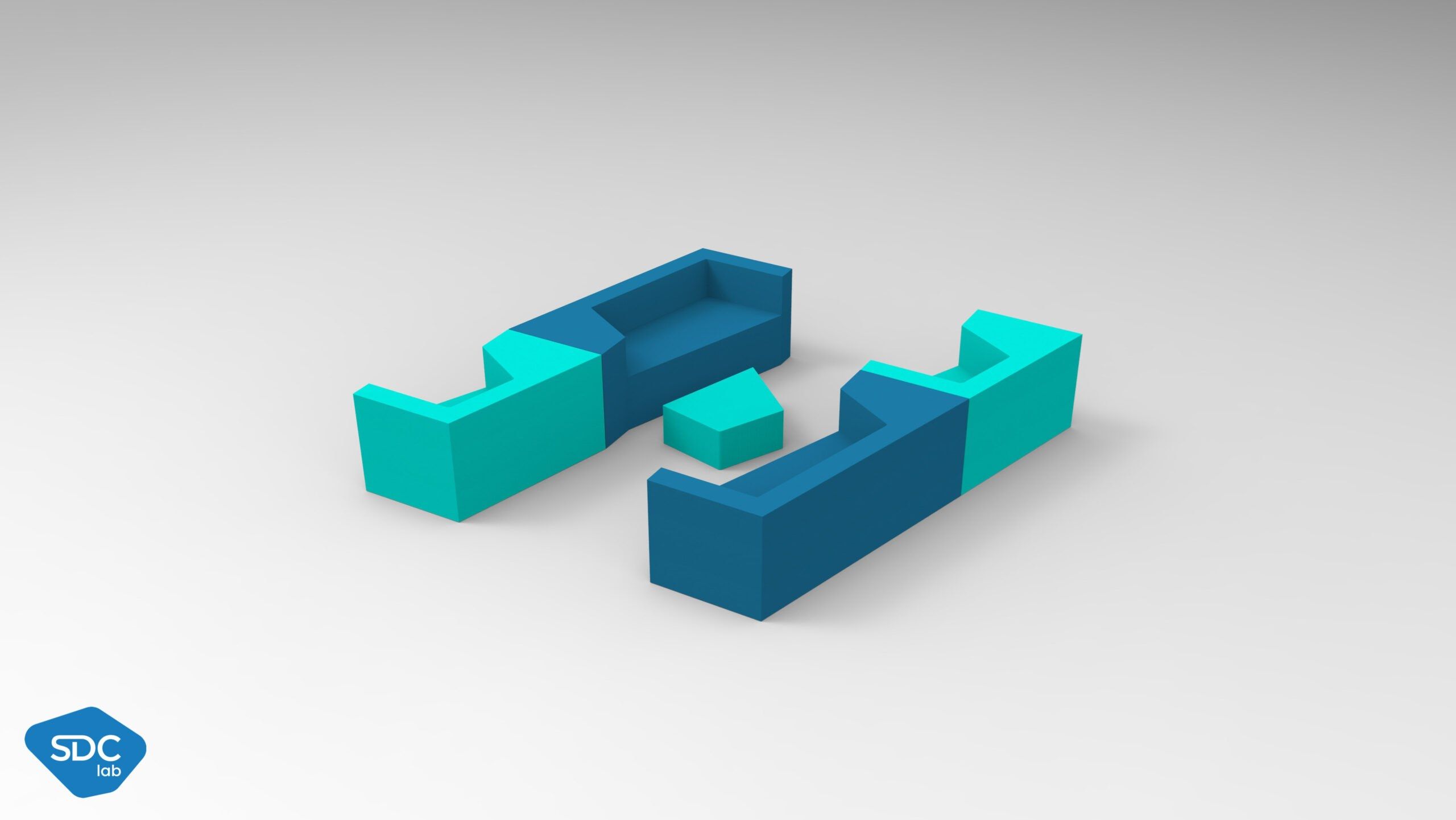 2-местный диван из пены QM Quinze & Milan Dai ARCH-00014624 - Вид №1