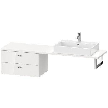 BR514801818 Шкафчик для компактной консоли Brioso #BR5148 720 x 480 мм Белый матовый, декор Duravit - Вид №2