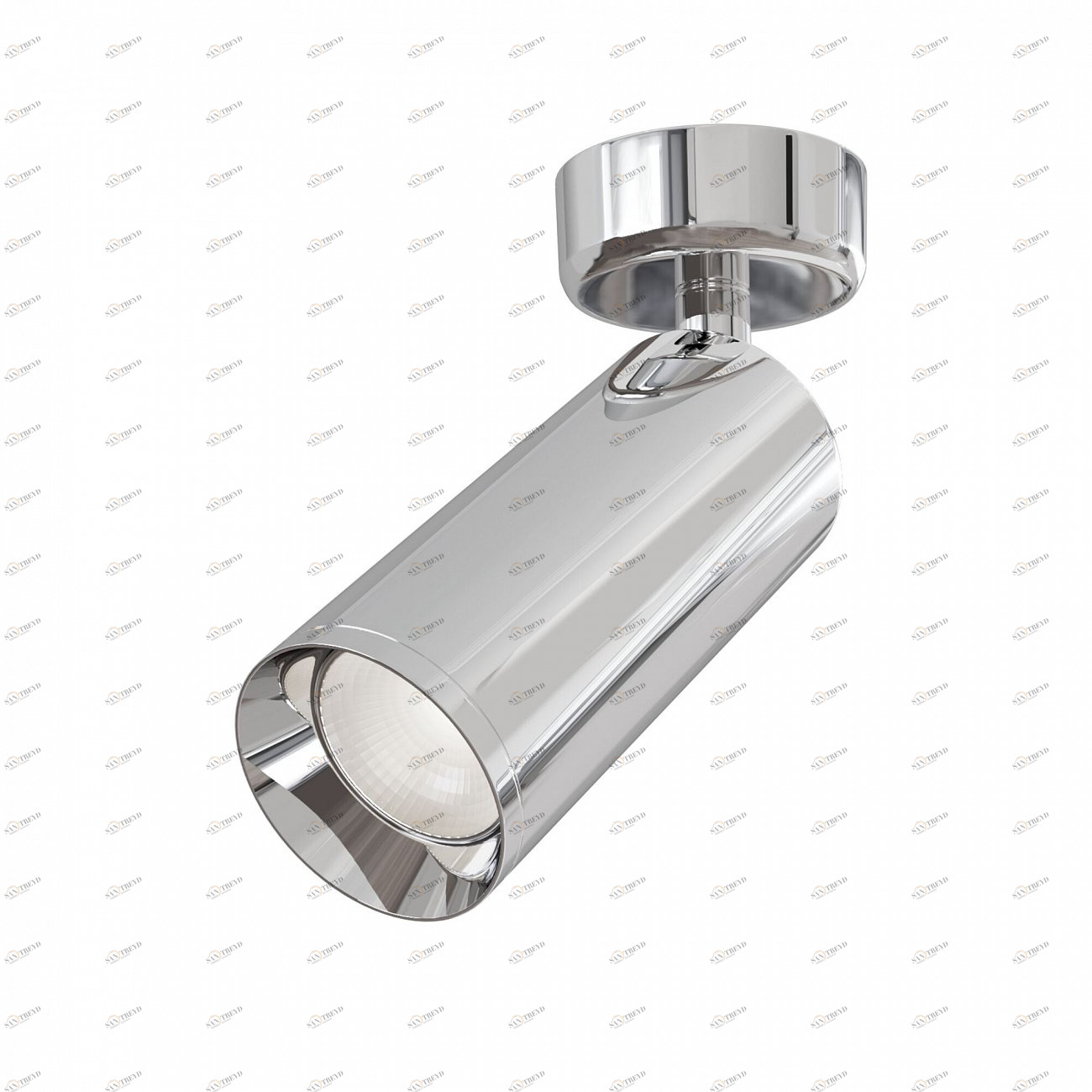 Спот потолочный галогеновый поворотный 19,5 см хром Focus C017CW-01CH TECHNICAL CEILING & WALL 00-3956977 Хром 