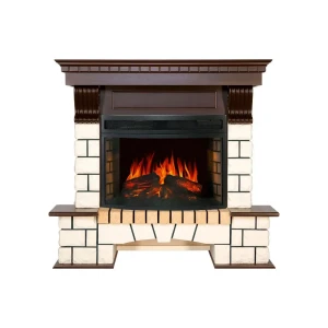 Каминокомплект Royal Flame Pierre Luxe с очагом Dioramic 25 1.5 кВт цвет коричневый 89335231 STLM-2133348