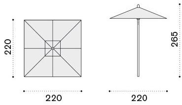 Ethimo Зонт из полиэстера Free sun-id-1437943 - Вид №7