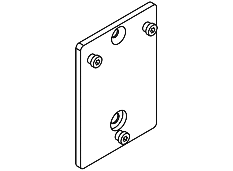 950.50.014XA Монтажная пластина HEWI Stützen  - Вид №2