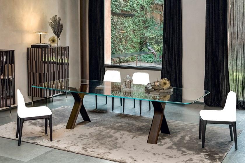 Tonin Casa Прямоугольный стеклянный стол Still T8093 - Вид №1