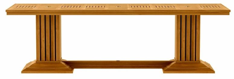 ASTELLO Прямоугольный садовый стол из тика Coquelicot Cl.tr1.l1.10 - Вид №2