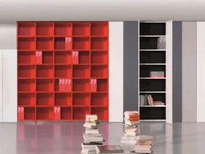 Ultom Книжный шкаф настенный лакированный 6xme elastoboxes