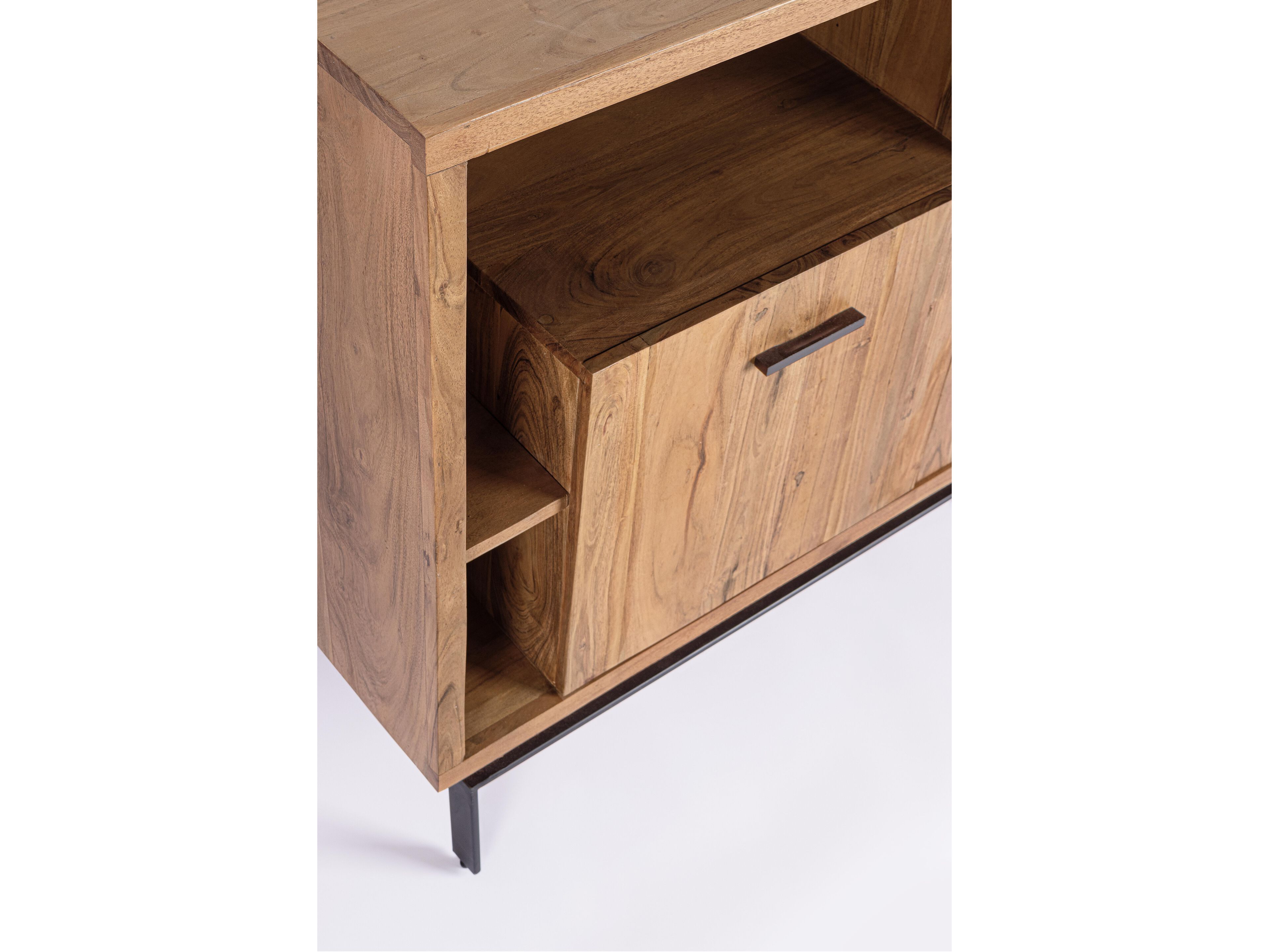 Шкаф из акации с 3 распашными дверцами BIZZOTTO Mangal ARCH-00070525 - Вид №5