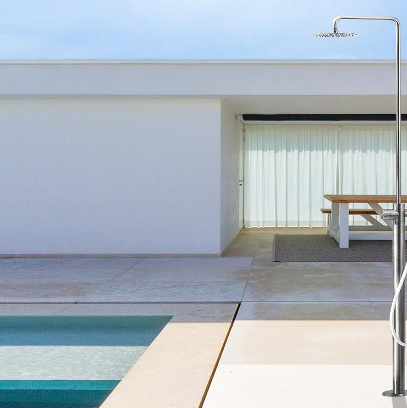 MINA Напольная душевая стойка из нержавеющей стали с душевой лейкой Synth 40802700 - Вид №2